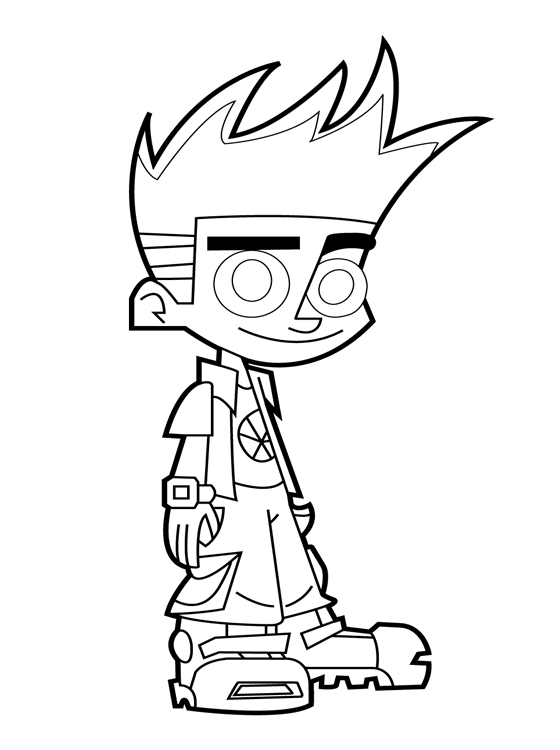 Johnny Test Coloring Page