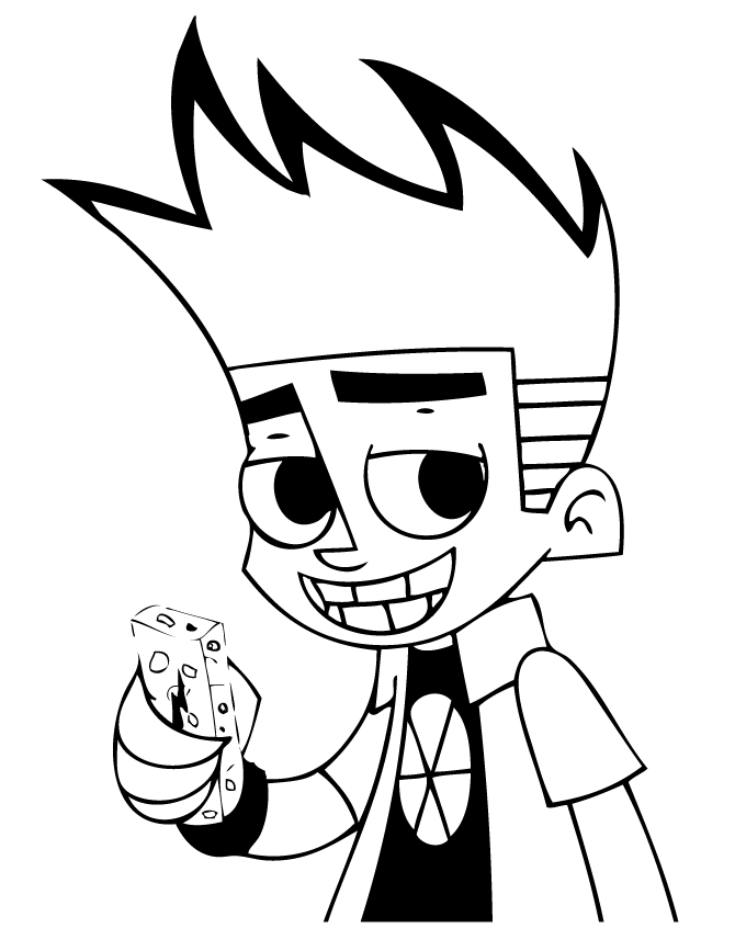 Johnny Test Printable Coloring Page