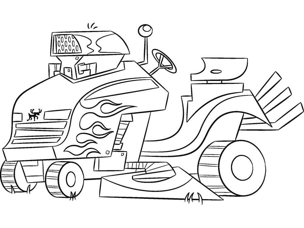 Johnny Testmobile Coloring Page