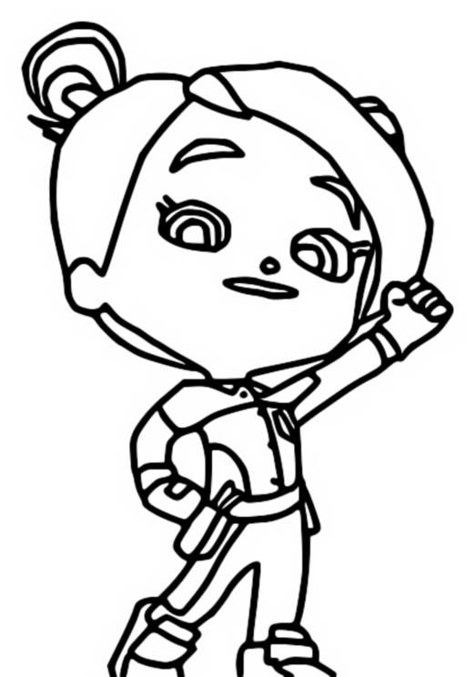 Liza Mighty Express Coloring Page