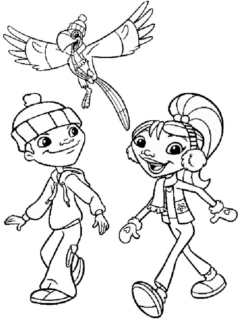 Maya Miguel And Paco Coloring Page