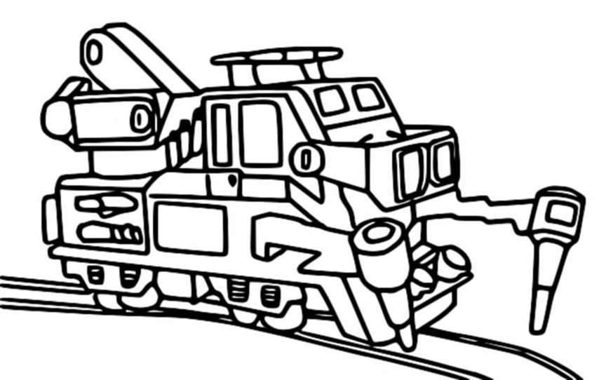 Mighty Express Coloring Page
