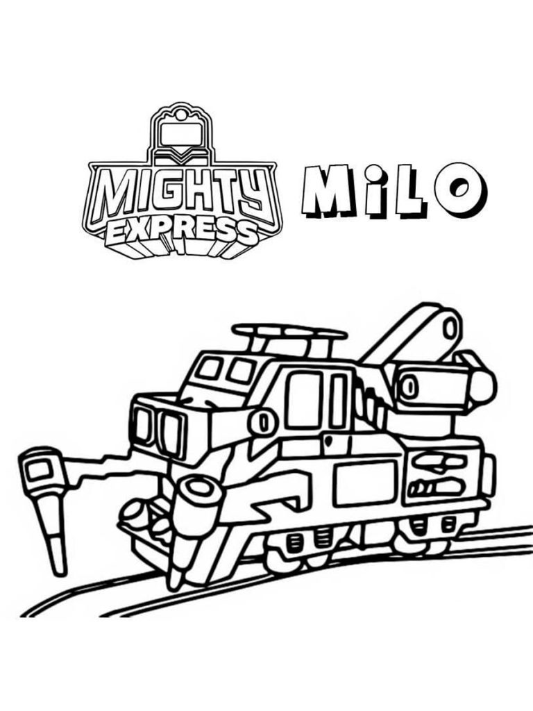 Milo Mighty Express Coloring Page