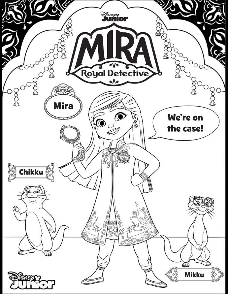 Mira Royal Detective Coloring Page