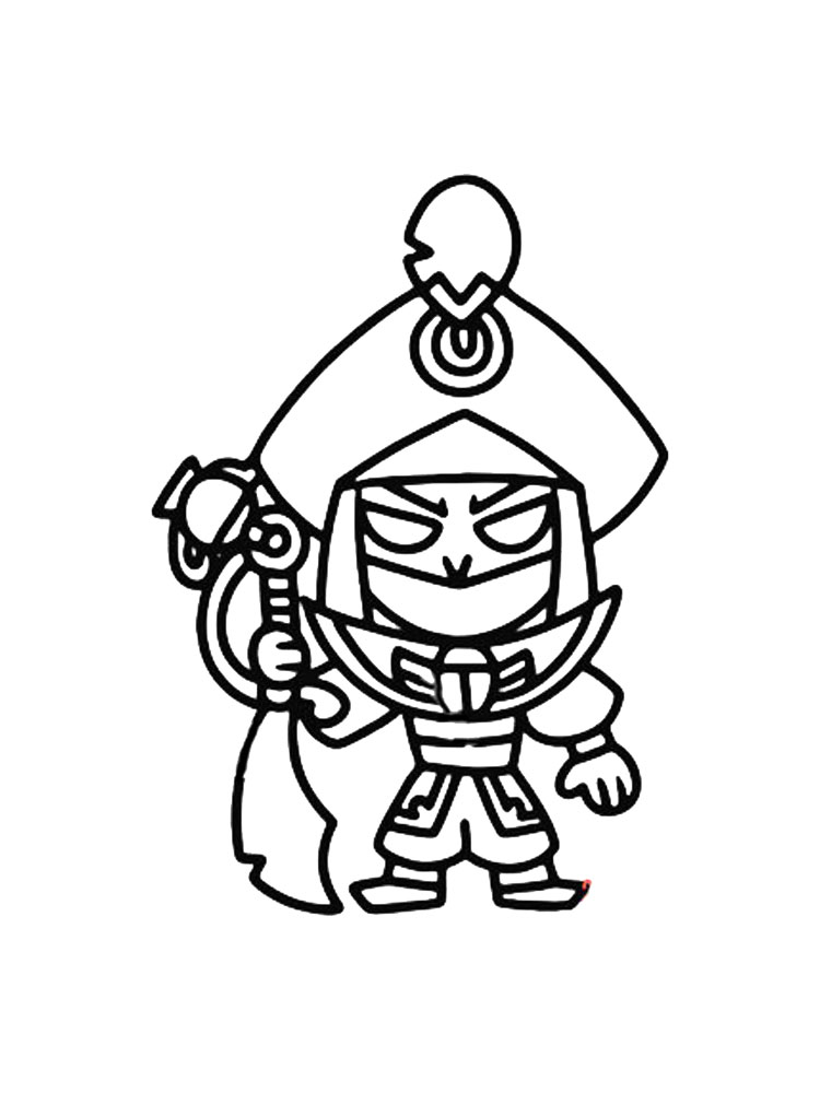 Mortis Brawl Stars Coloring Page