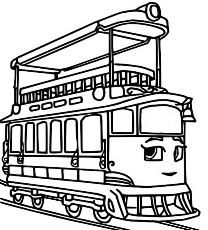 Peoplemover Penny Mighty Express Coloring Page