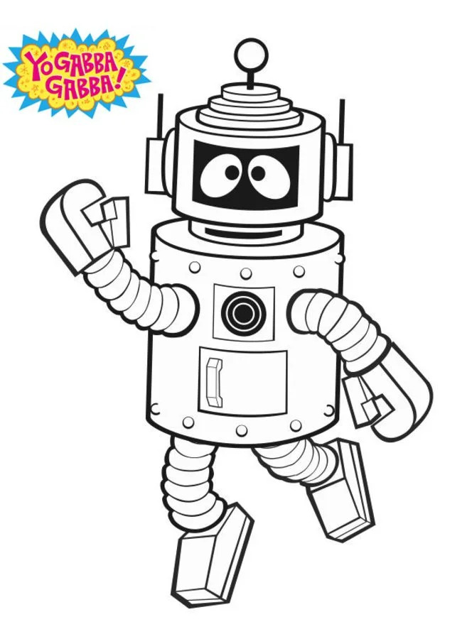 Plex Yo Gabba Gabba Coloring Page