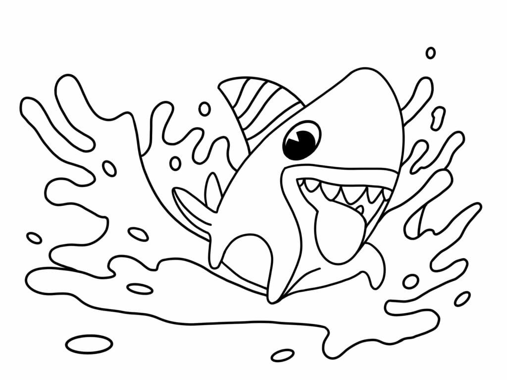 Sharkdog Coloring Page