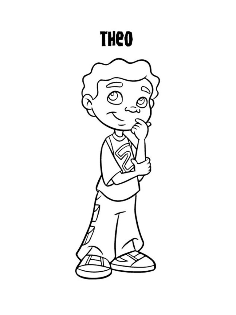 Theo Maya And Miguel Coloring Page