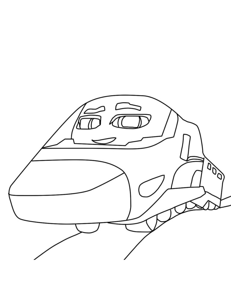 Trcky Ricky Mighty Express Coloring Page