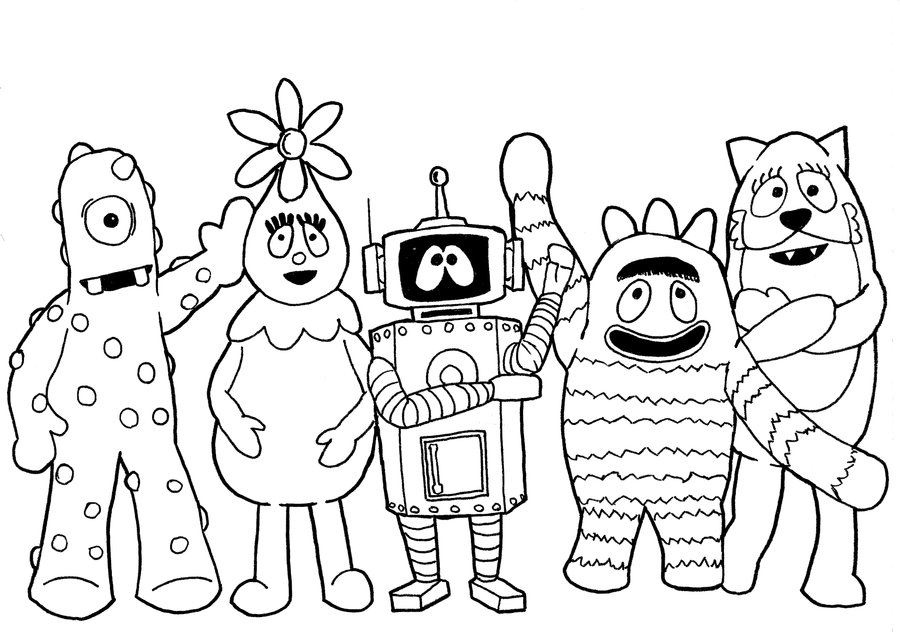 Yo Gabba Gabba Coloring Page