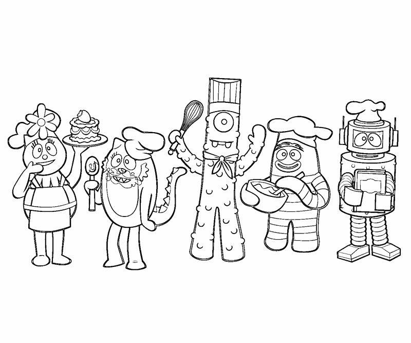 Yo Gabba Gabba Coloring Pages