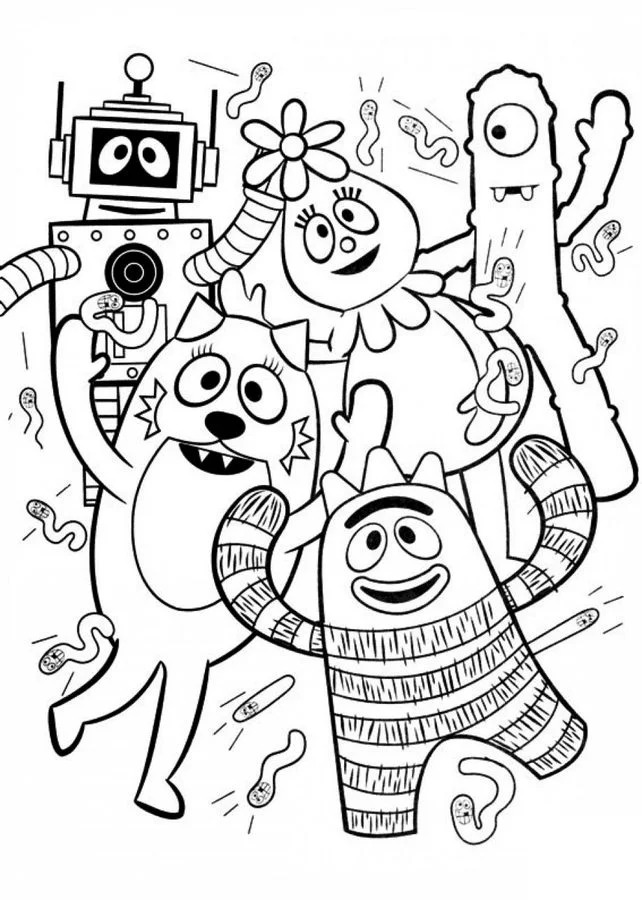 Yo Gabba Gabba Coloring Pages