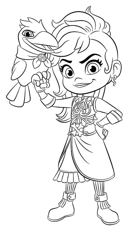 Bonnie Bones Santiago Of The Seas Coloring Page