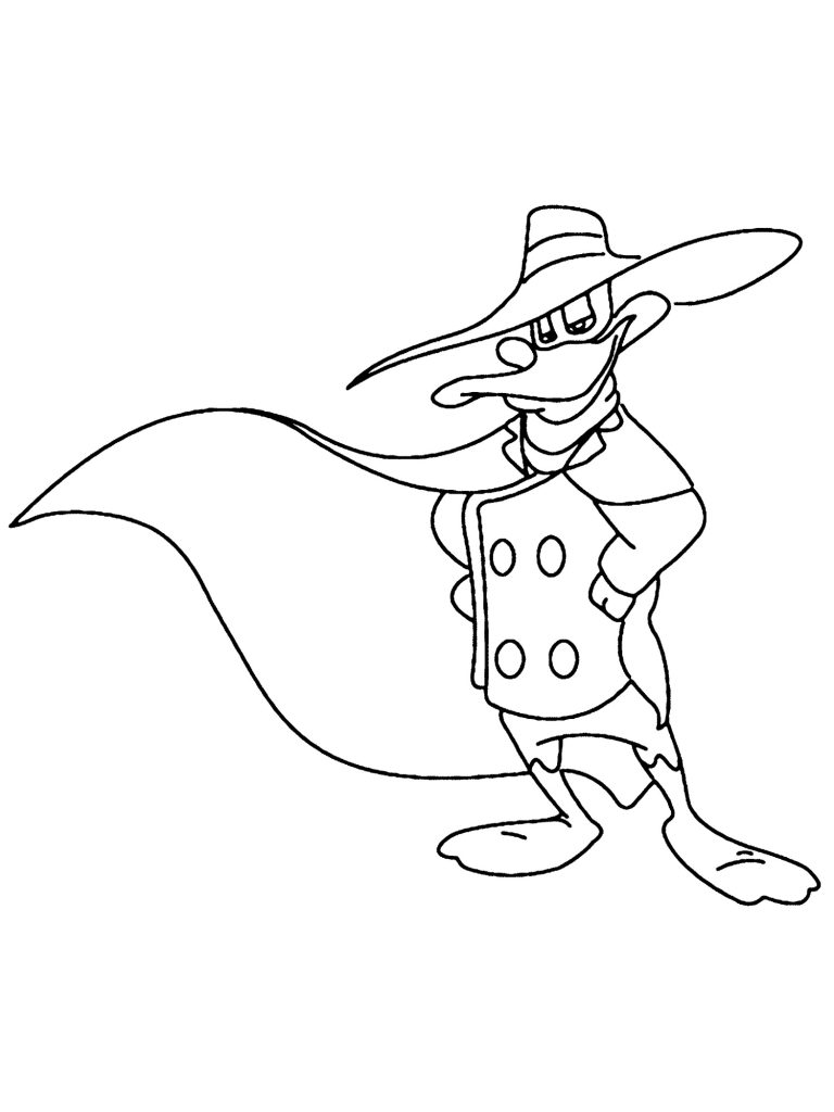 Cool Darkwing Duck Coloring Page
