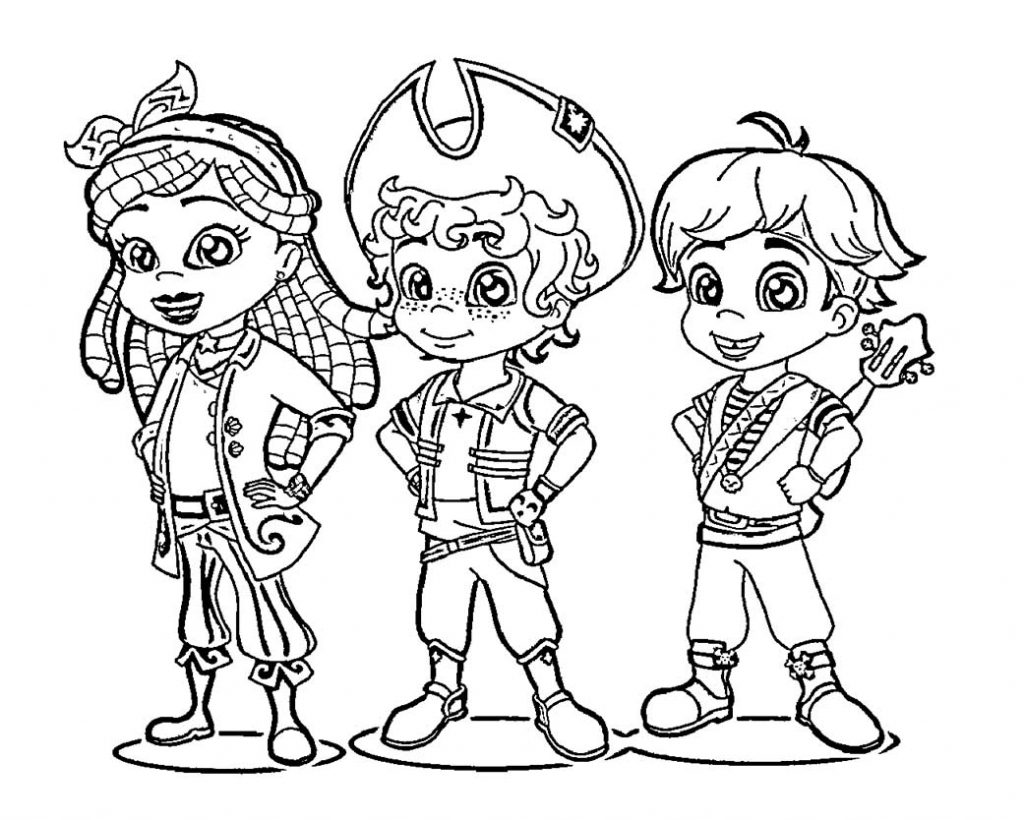 Cute Santiago Of The Seas Characters Coloring Page
