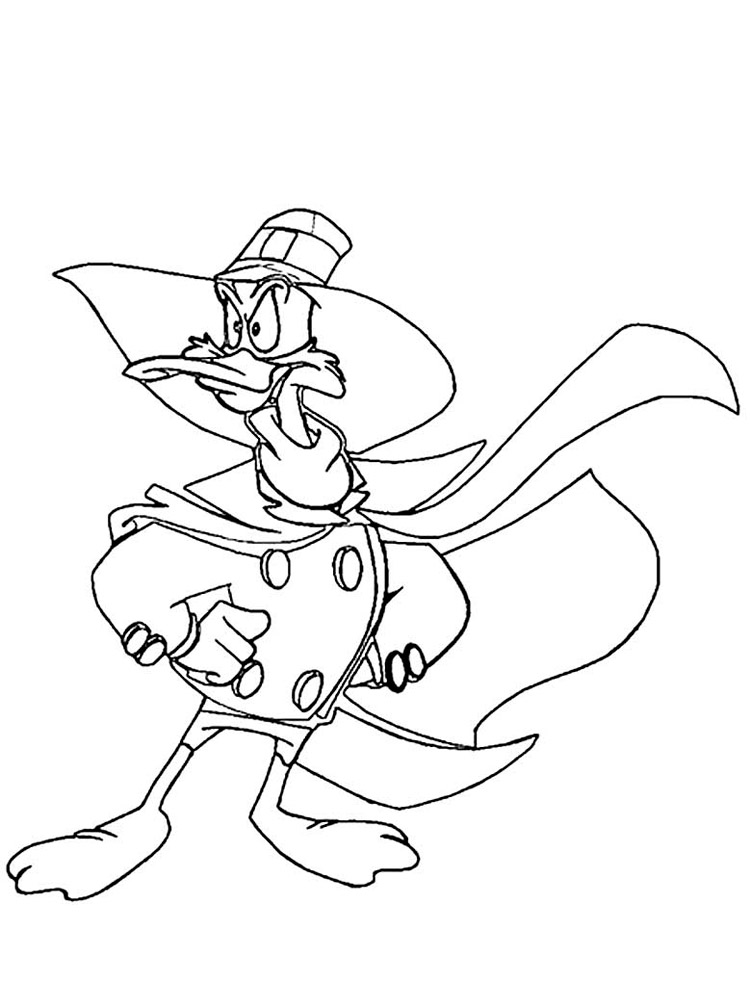 Darkwing Duck Coloring Page