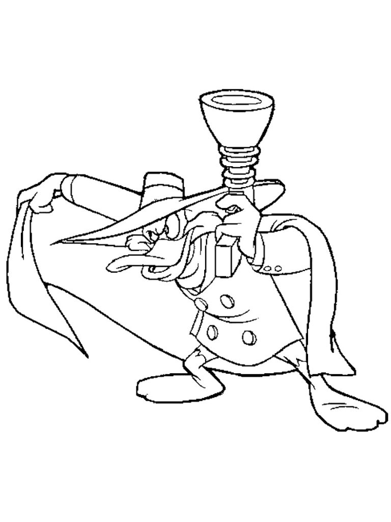 Darkwing Duck Gun Coloring Page