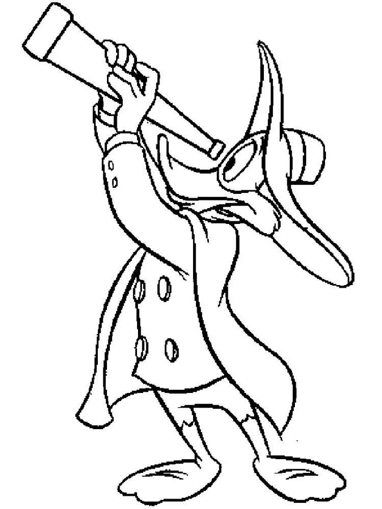 Darkwing Duck Spyglass Coloring Page
