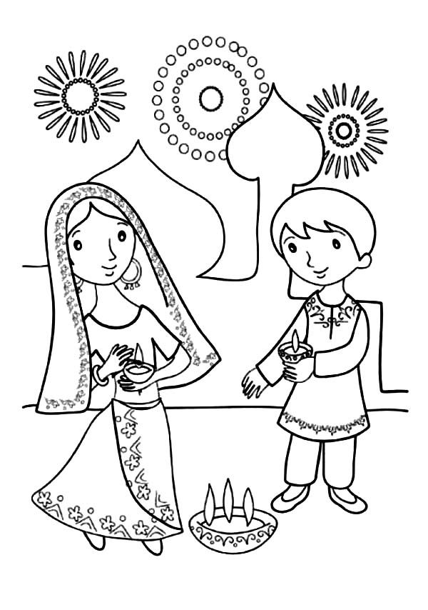 Diwali Coloring Pages