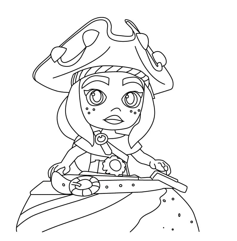 Escarlata Santiago Of The Seas Coloring Page