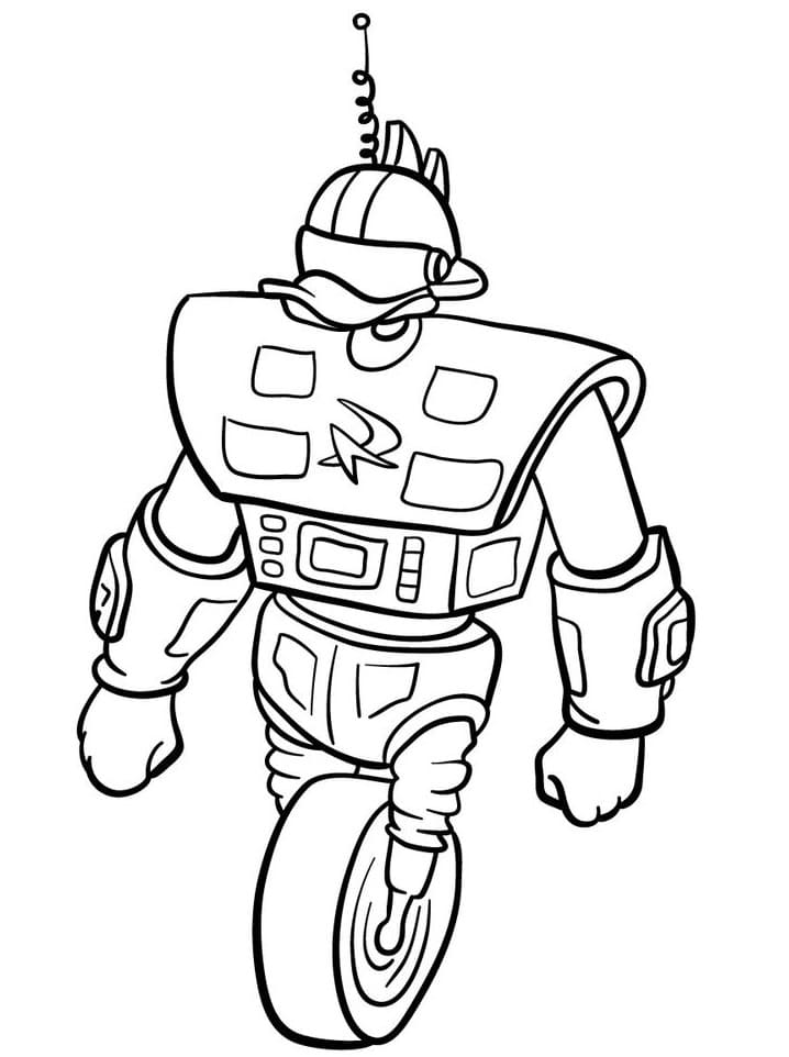 Gizmoduck Darkwing Duck Coloring Page