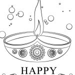 Happy Diwali Coloring Page