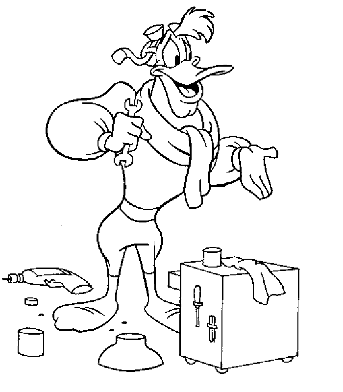 Launchpad Darkwing Duck Coloring Pages