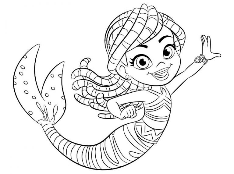 Lorelai Mermaid Santiago Of The Seas Coloring Page