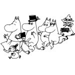 Moomin Parade Coloring Page