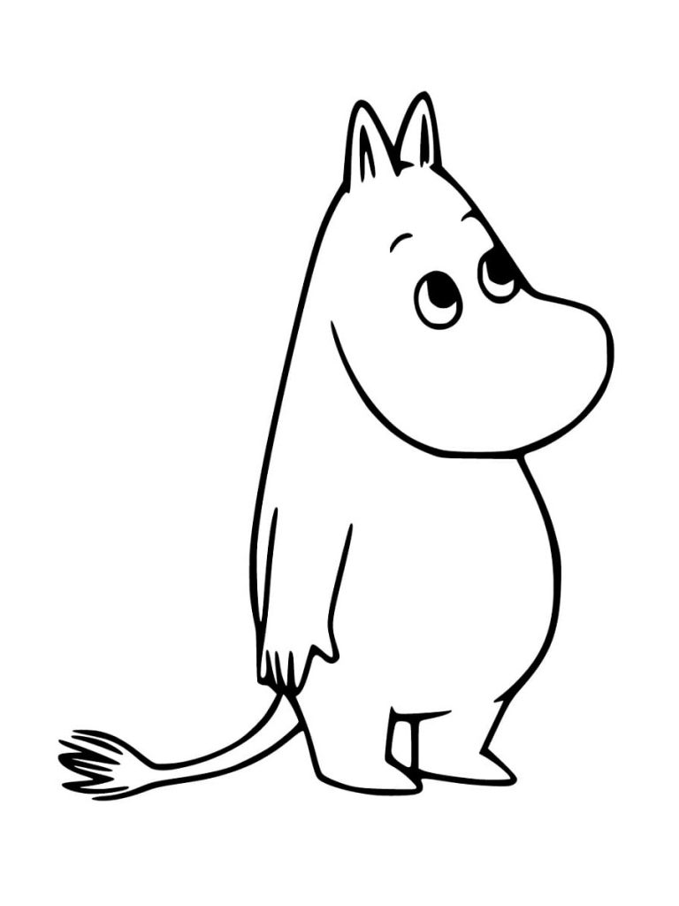 Moomintroll Coloring Page