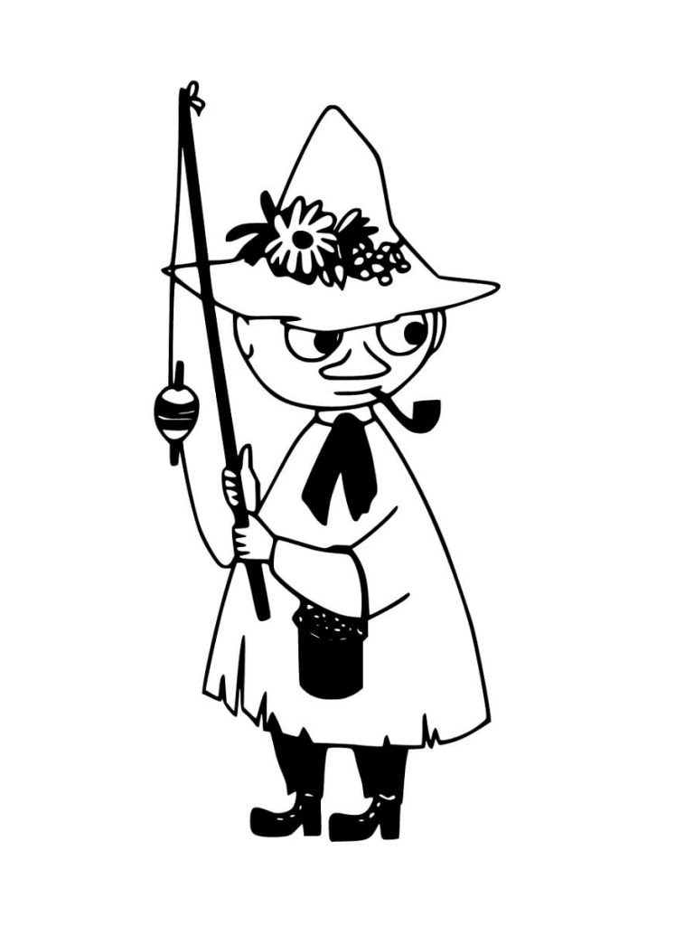 Moominvalley Snufkin Coloring Page