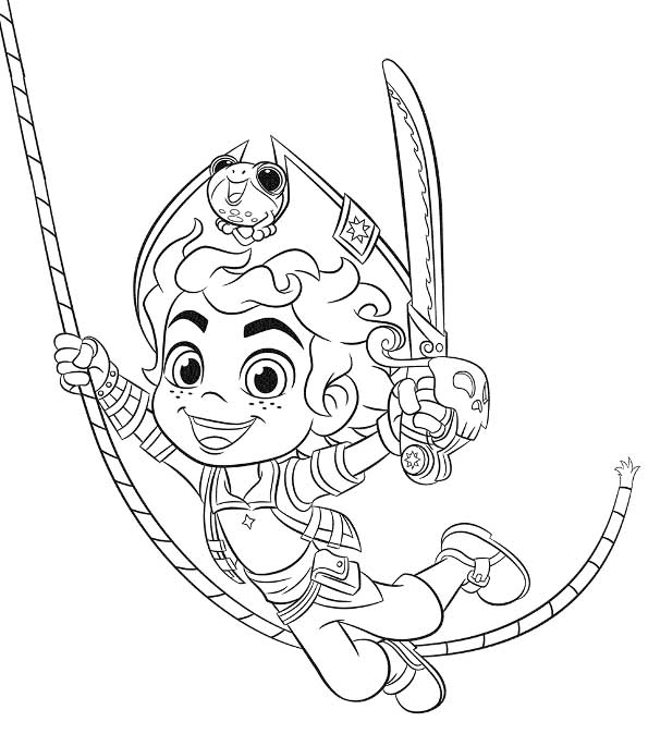 Santiago Of The Seas Coloring Page