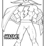 Shazam Portrait Coloring Page