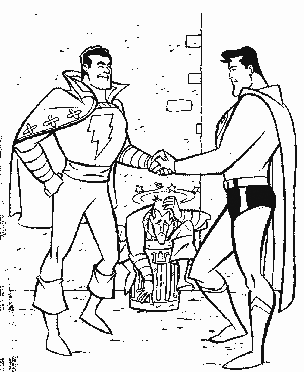 shazam coloring pages