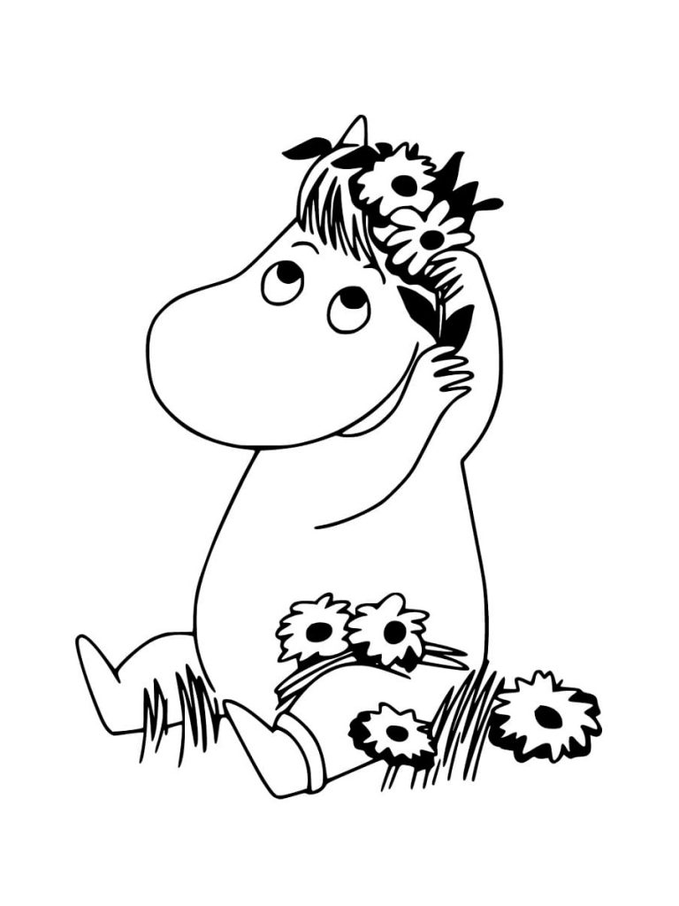Snorkmaiden Moominvalley Coloring Page