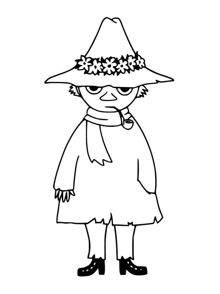 Snufkin Moominvalley Coloring Page