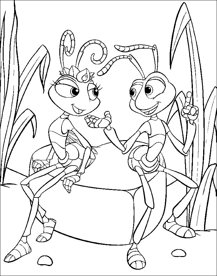 A Bugs Life Coloring Page