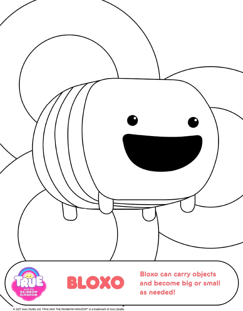 Bloxo Coloring Page