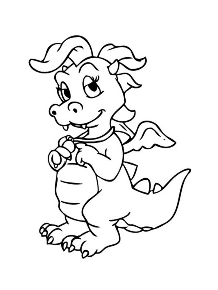 Cassie Dragon Tales Coloring Page