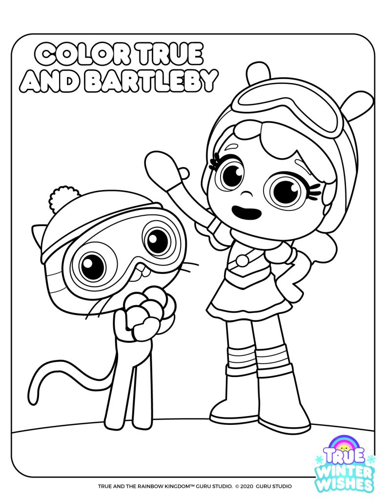 Color True And Bartleby Coloring Page