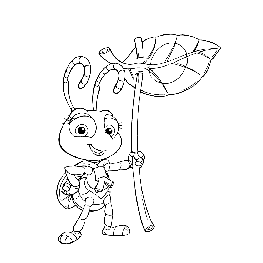 Dot Bugs Life Coloring Page