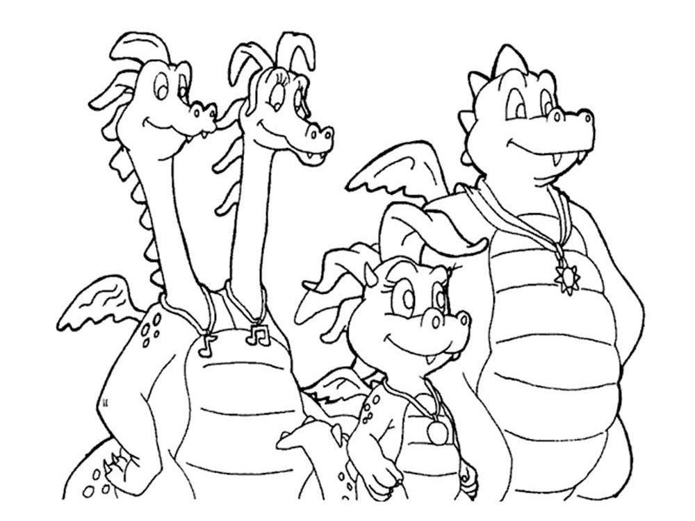 Dragon Tales Characters Coloring Pages