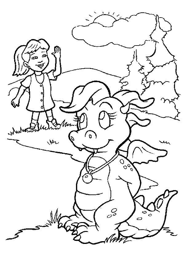 Dragon Tales Coloring Page
