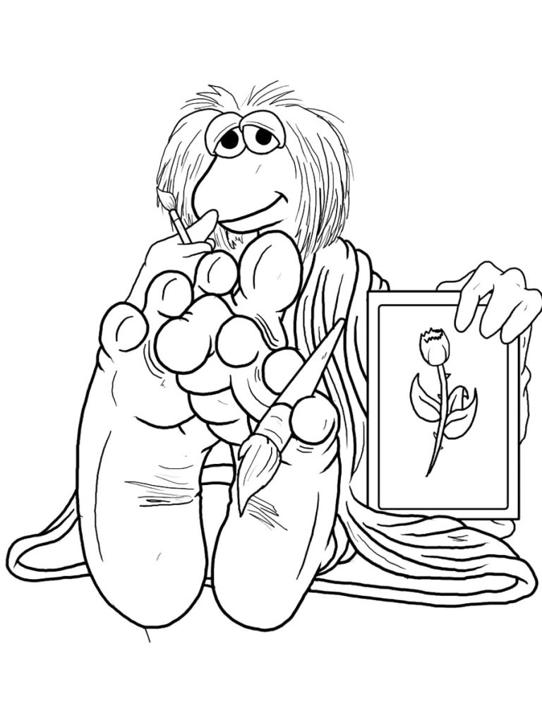 Fraggle Feet Coloring Page