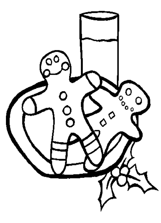 Gingerbread Cookies Coloring Page