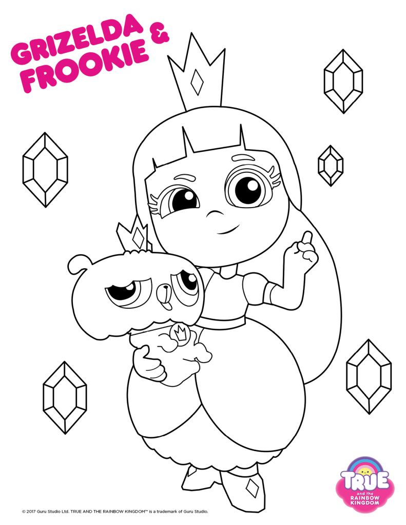 Grizelda And Frookie Coloring Page