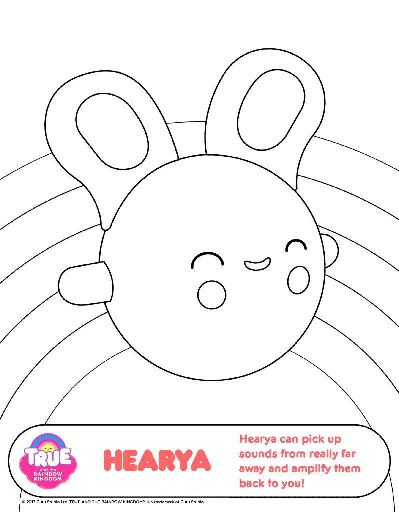 Hearya Coloring Page