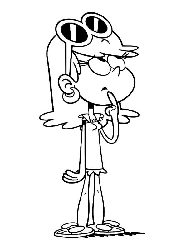 Leni Loud House Coloring Page