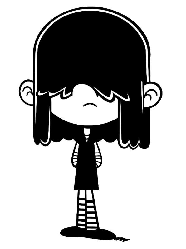 Lucy Loud House Coloring Page